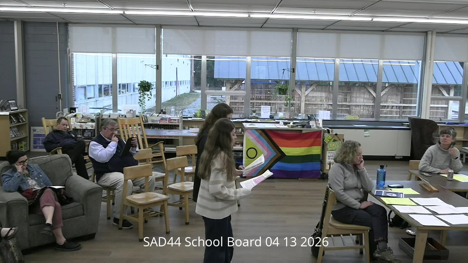 SAD44 School Board Meeting 04 13 2026
